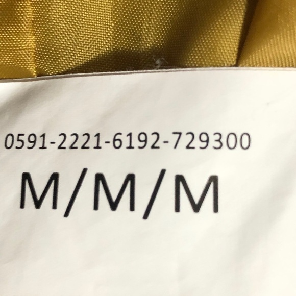 Womens Yellow Faux Leather Jacket. Size 16” pit to pit (Small). - Picture 8 of 9